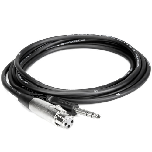 Hosa STX-115F XLR3F to 1/4" TRS Balanced Interconnect Cable - 15ft