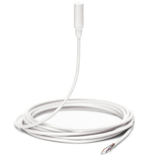 Shure TL48 TwinPlex Omnidirectional Subminiature Lavalier Microphone with Bare Wire and Accessories - White