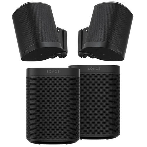 Wireless Restaurant Speaker System with 4 Sonos ONE Compact Smart Speakers with WiFi Music Streaming (Discontinued)