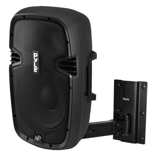 Weight Room Sound System with 2 Pyle 15" Powered Bluetooth Speakers and Wall Mounts (Discontinued Components)