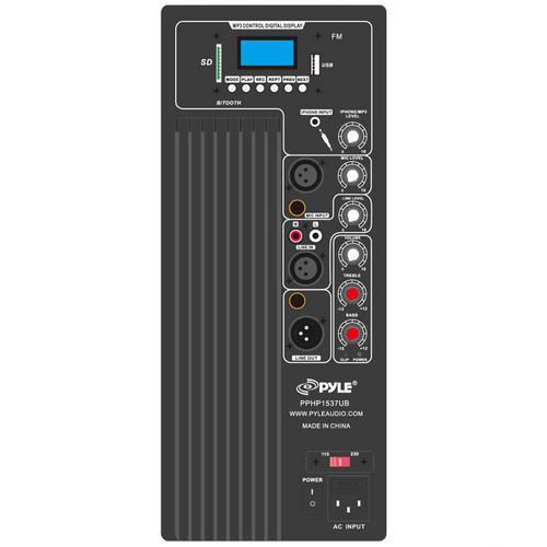 Weight Room Sound System with 2 Pyle 15" Powered Bluetooth Speakers and Wall Mounts (Discontinued Components)