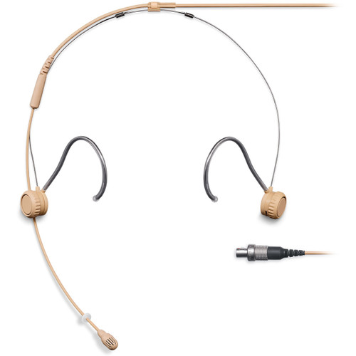 Shure TH53 TwinPlex Omnidirectional Subminiature Headset Microphone with LEMO Connector - Tan