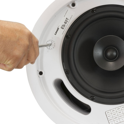 Lowell ES-82T 8" 120W In-Ceiling Speakers (Pair)