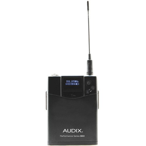 Audix AP62 C210 Wireless Microphone System with R62 True Diversity Receiver, H60/OM2 Handheld Transmitter, and ADX10 Lavalier Microphone