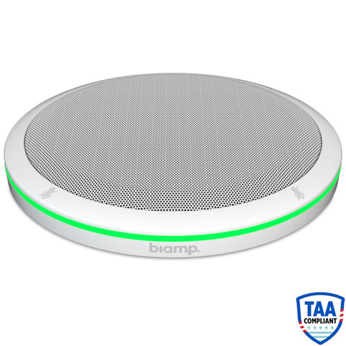 Biamp Parle TTM-X AVB Low Profile Beamtracking Tabletop Microphone - White