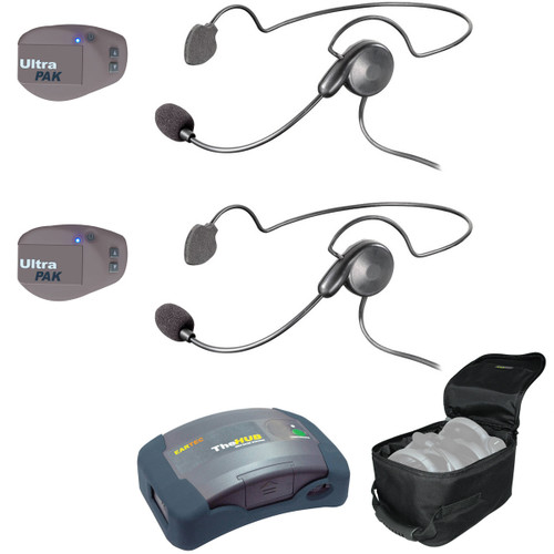 Eartec UPCYB2 UltraPAK 2-Person Wireless HUB Intercom System with Cyber Headsets (Discontinued)