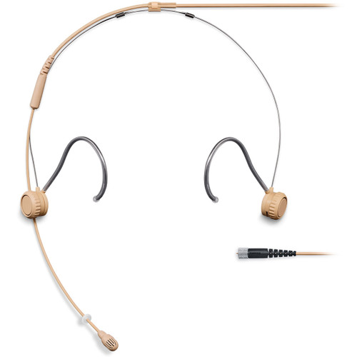 Shure TH53 TwinPlex Omnidirectional Subminiature Headset Microphone with MicroDot Connector - Tan