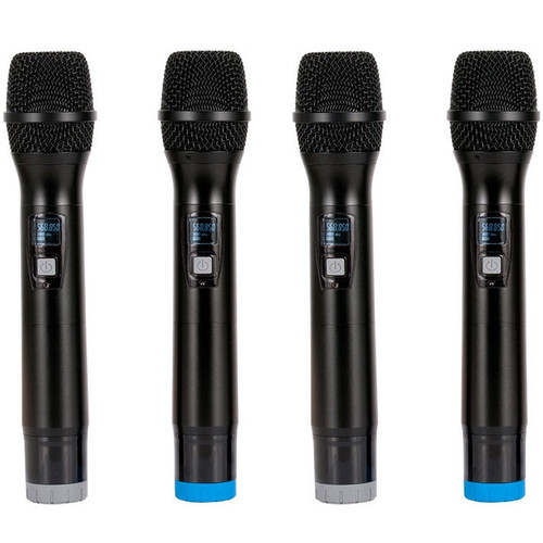 American Audio WM 419 4-Channel Wireless UHF Handheld Microphone System