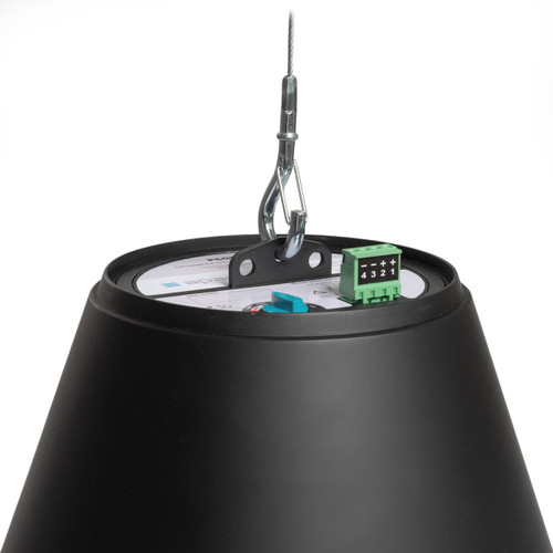 Biamp P60DT 6.5" 2-Way Pendant Loudspeaker, 70V/100V or 16 Ohm - Black