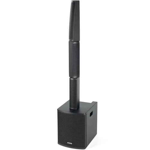 Portable PA Sound System with Samson Resound VX8.1 All-In-One Column Array System with Bluetooth and Microphone with 2.4 GHz Digital Wireless Plug-On System
