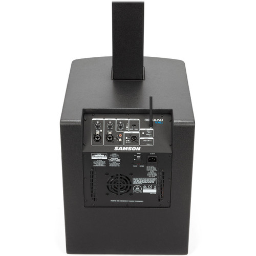 Portable PA Sound System with Samson Resound VX8.1 All-In-One Column Array System with Bluetooth and Microphone with 2.4 GHz Digital Wireless Plug-On System
