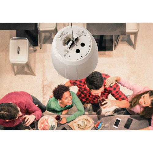 QSC AD-P.HALO 6.5" 200W Integrated SUB/SAT All-In-One Pendant Loudspeaker System - Black