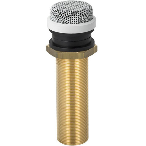 Clockaudio C003EW-RF Low Profile Through Table / Desk Omni-Directional Boundary Layer Condenser Microphone - White
