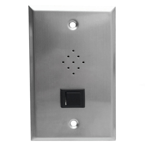 Warehouse Sound System with 2 AtlasIED AP-15T Horns, 30W Bluetooth Mixer Amplifier and Push-To-Talk Wall Mounted Microphone
