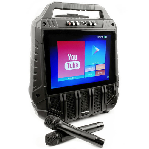 VocoPro WiFi-Oke Rechargeable Touchscreen All-in-One Karaoke Machine with WiFi Streaming and 2 Wireless Microphones (Discontinued)