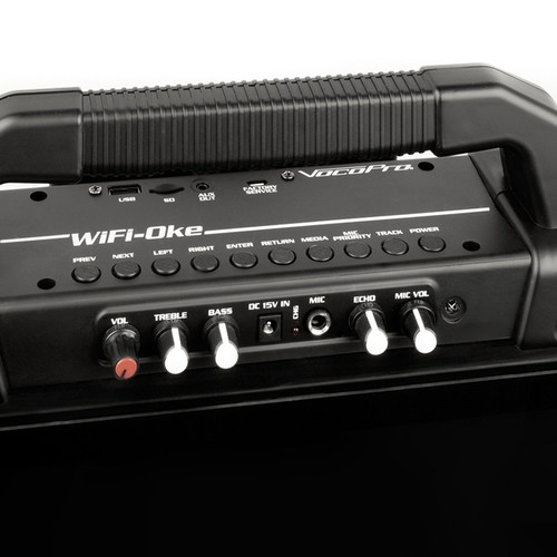 VocoPro WiFi-Oke Rechargeable Touchscreen All-in-One Karaoke Machine with WiFi Streaming and 2 Wireless Microphones (Discontinued)