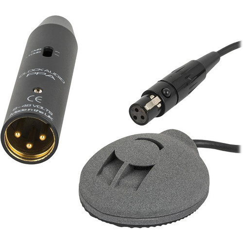 Clockaudio C006EG Table Top Half-Cardioid Boundary Layer Condenser Microphone - Gray