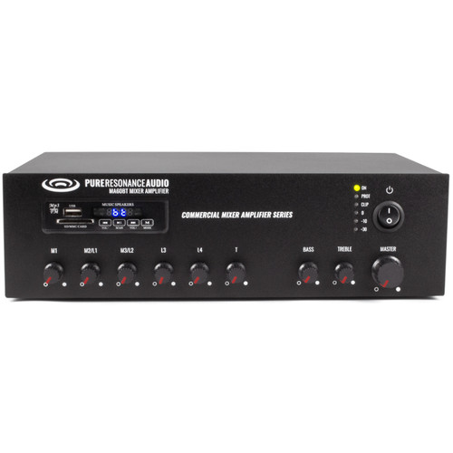 Restaurant Music System with 4 S3 Surface Mount Speakers and MA60BT 60W Bluetooth Mixer Amplifier (Discontinued Components)