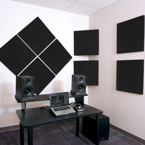 Auralex SonoLite Panels 1" x 24" x 24" Black (2 Pack)