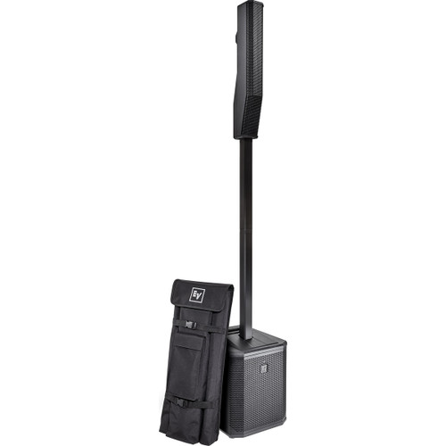 Electro-Voice EVOLVE 30M Portable Powered Bluetooth Column System with Built-In 8-Channel Digital Mixer - Black