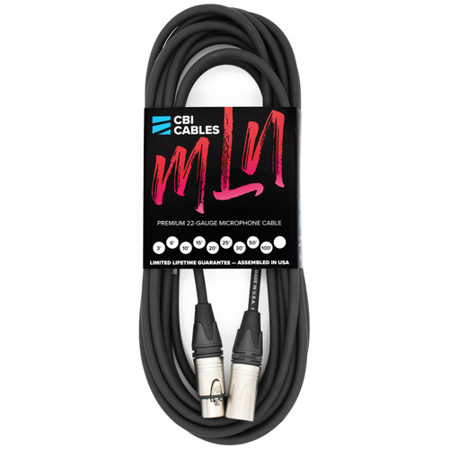 CBI MLN-35 Performer Series Male to Female XLR Microphone Cable - 35ft
