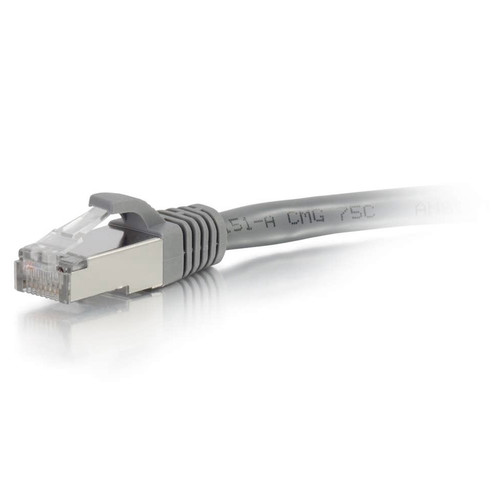 C2G 27270 Snagless Shielded (STP) Ethernet Network Patch Cable, Gray - 50ft