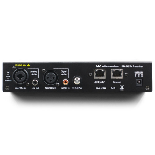 Williams Sound FM 457 NET D PRO Personal PA Pro FM Assistive Listening System with Dante - 4 Receivers (Discontinued)