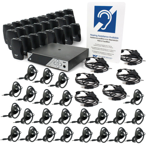 Williams Sound FM 457-24 Personal PA FM Assistive Listening System - 24 Receivers (Discontinued)