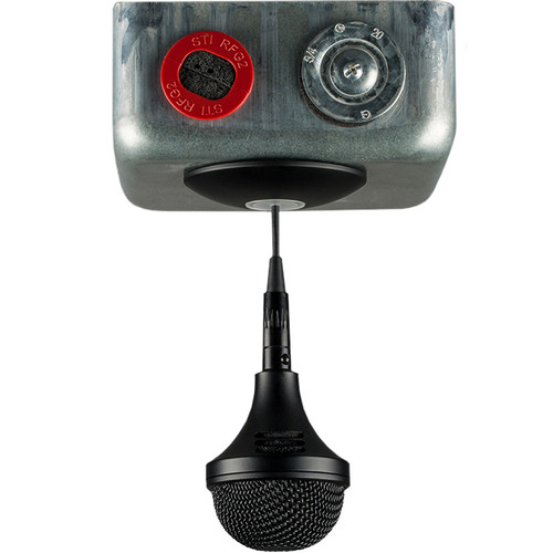 Clockaudio C303-D-P PoE Dante and AES67 Tri-Element Array Hanging Condenser Microphone - Black (Discontinued)