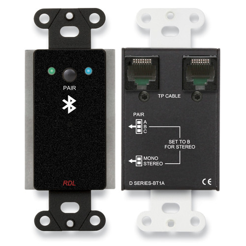 RDL DB-BT1A Wall-Mounted Bluetooth Audio Format-A Interface