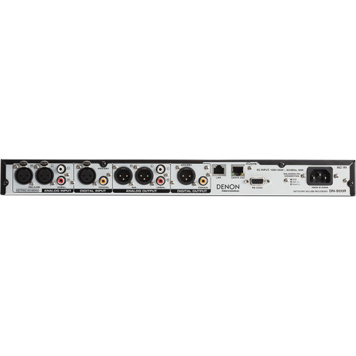Denon Professional DN-900R Network SD/USB Audio Recorder with Dante 2 x 2 Interface