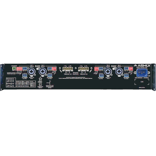 Ashly Audio CA-1.04 4-Channel 4 x 1000W and 4 Ohm Power Amplifier 