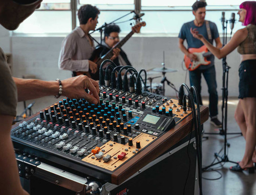 Tascam Model 16 Mixer 14-Channel Analog Mixer With 16-Track Digital Recorder