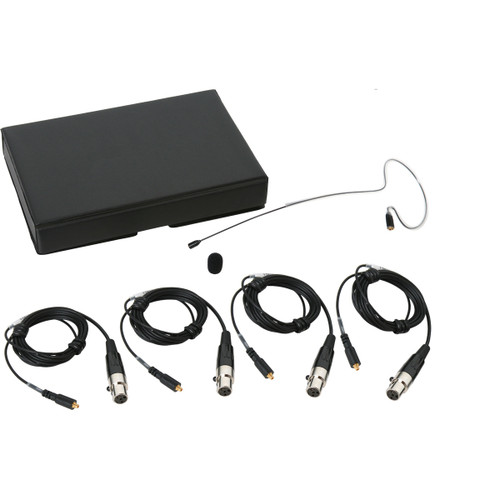 Galaxy Audio ESM8 Single Ear Omnidirectional Microphone with 4 Galaxy/AKG Cables - Black