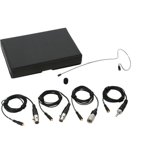 Galaxy Audio ESM8 Single Ear Omnidirectional Microphone with 4 Mixed Cables - Black