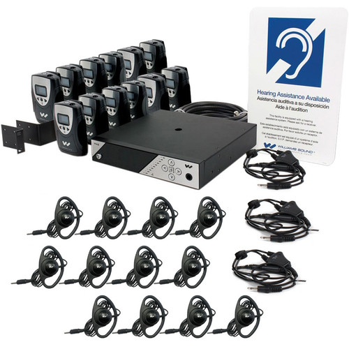 Williams Sound FM 458-12 PRO Personal PA Pro FM Assistive Listening System - 12 Receivers (Discontinued)