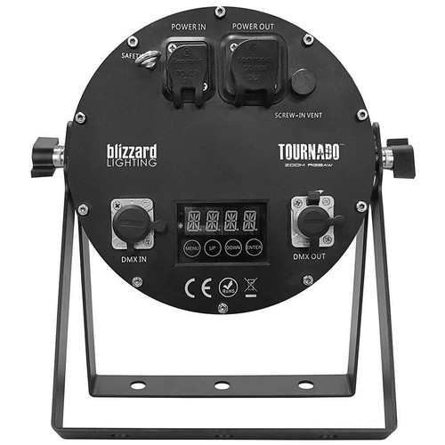 Blizzard Lighting TOURnado Zoom RGBAW IP65 36x 3W High-Output LEDs with 10°-40° Zoomable Beam Angle and Diffused Lens