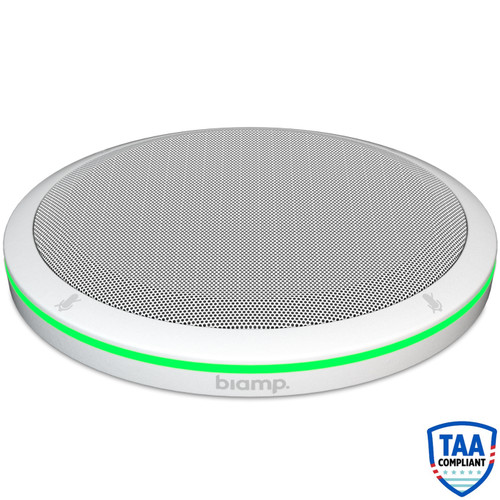 Biamp Parle TTM-XEX Low Profile Beamtracking Tabletop Microphone - White