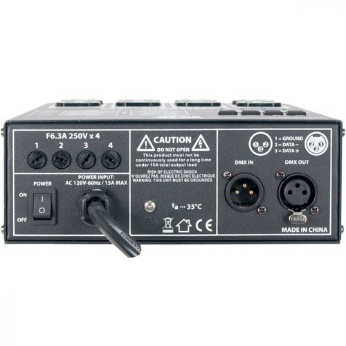 American DJ DP-DMX20L 4-Channel Universal Portable DMX Dimmer/Switch Pack