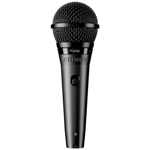 Shure PGA58BTS Microphone Kit with PGA58 Cardioid Dynamic Vocal Mic, Stand and 15ft Cable (Discontinued)