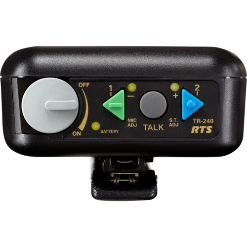 Telex TR-240 RTS 2.4 GHz Wireless Intercom Beltpack with A4M Headset Jack (Discontinued)