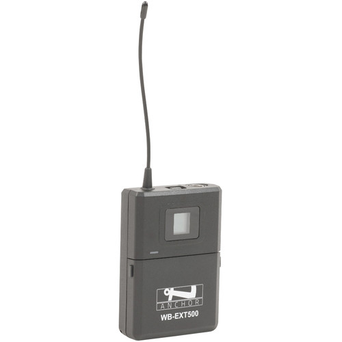 Anchor Audio UHF-EXT500-B External Wireless Lapel Microphone System
