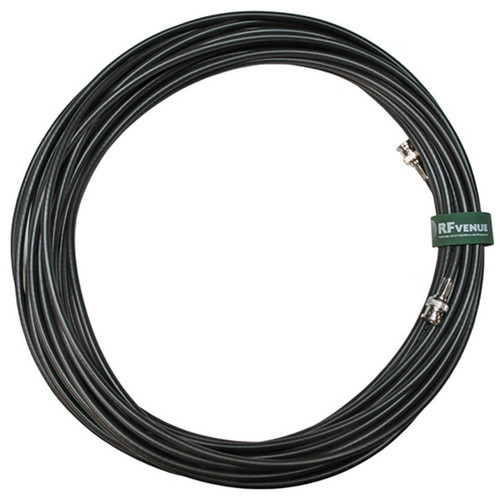 RF Venue RG8X25 50Ω Low Loss Coaxial Antenna Cable - Black (25ft)
