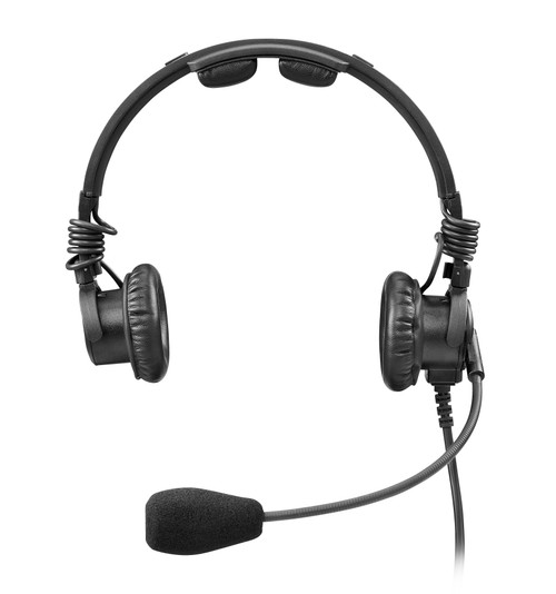 Telex LH-302-DM-A4F RTS Double Sided Headset with Dynamic Microphone - A4F Connector
