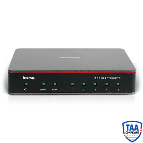 Biamp TesiraCONNECT TC-5 5-Port AVB-Capable Network Device