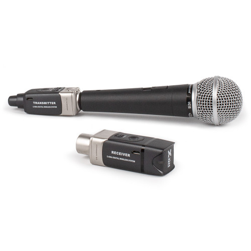 Portable Presentation Sound System with 2 JBL EON One Compact Bluetooth Speakers and 2 Microphones with 2.4 GHz Wireless Mic Adapters