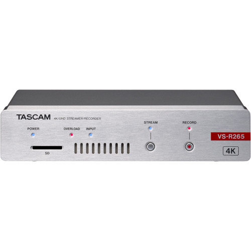 Tascam VS-R265 AV Over IP Encoder and Decoder Appliance for 4K Live Streaming and Recording