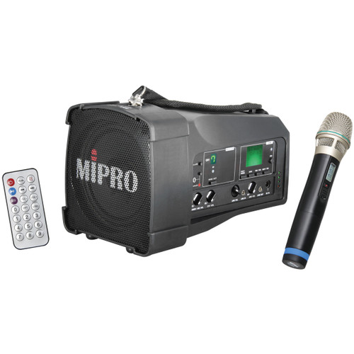 MIPRO MA-100SB/ACT32H Portable Bluetooth PA System with Wireless Handheld Microphone (Discontinued)