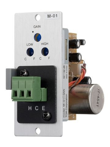 TOA M-01M Microphone Input Module Male XLR Connector