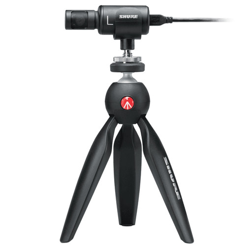 Shure MV88+ Video Kit with Digital Stereo Condenser Microphone with Mini Tripod and Accessories (Discontinued)